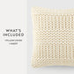 Cozy Chunky Knit Acrylic Decor Throw Pillow Cover