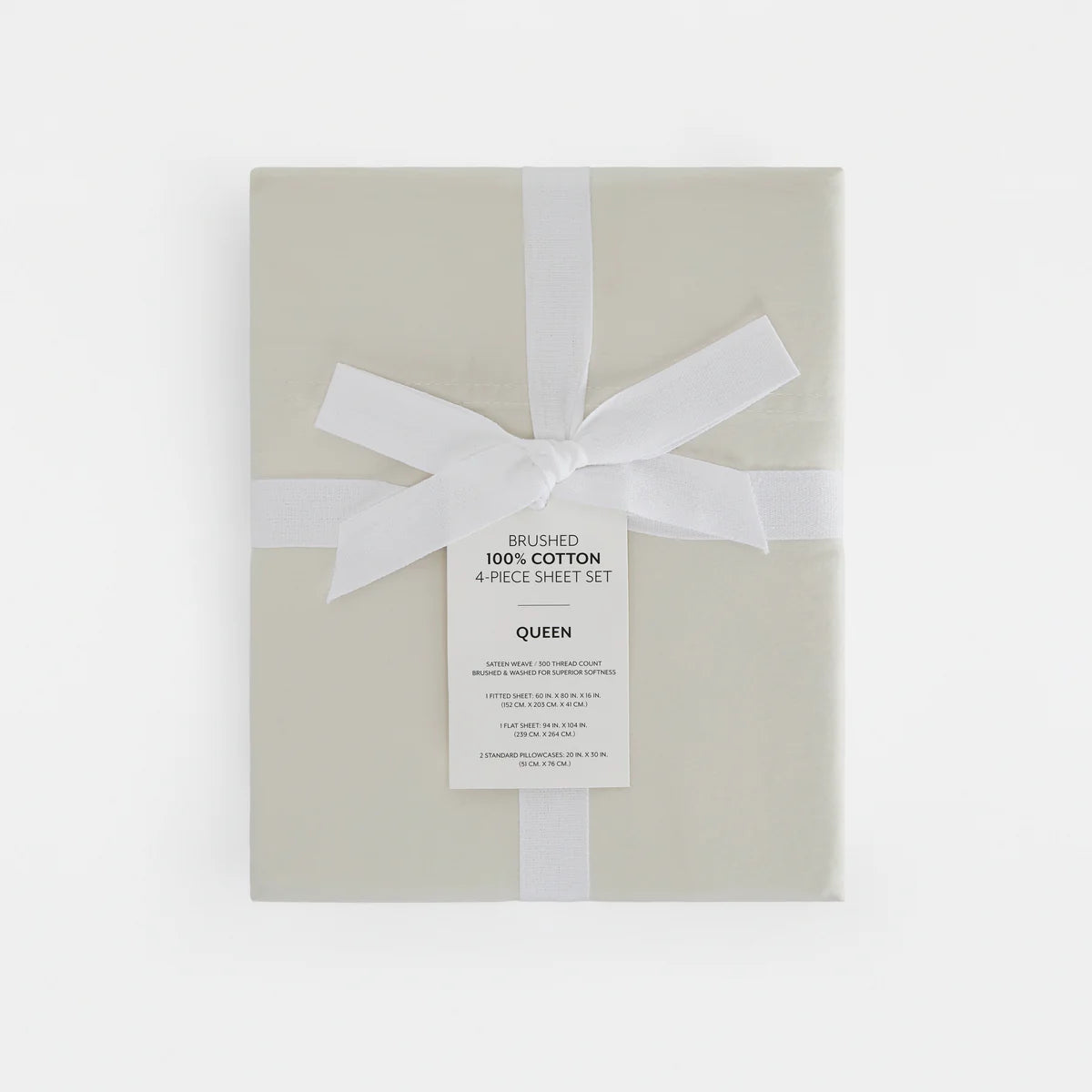 4-Piece 100% Cotton Long Staple Sheet Set