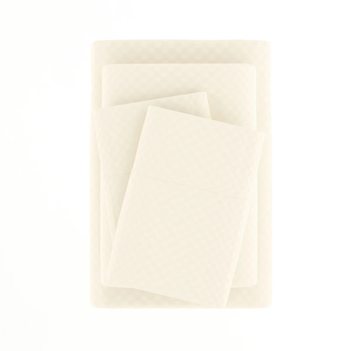 Checkered Embossed 4-Piece Sheet Set