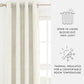 Thermal-Insulated Grommet Curtains - 100% Black Out - 2 Panels