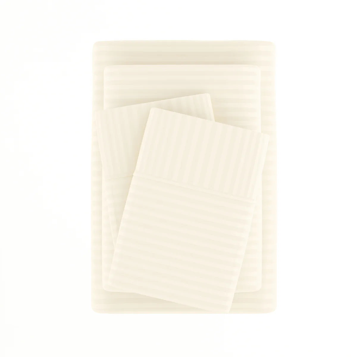 Stripes Embossed 4-Piece Sheet Set