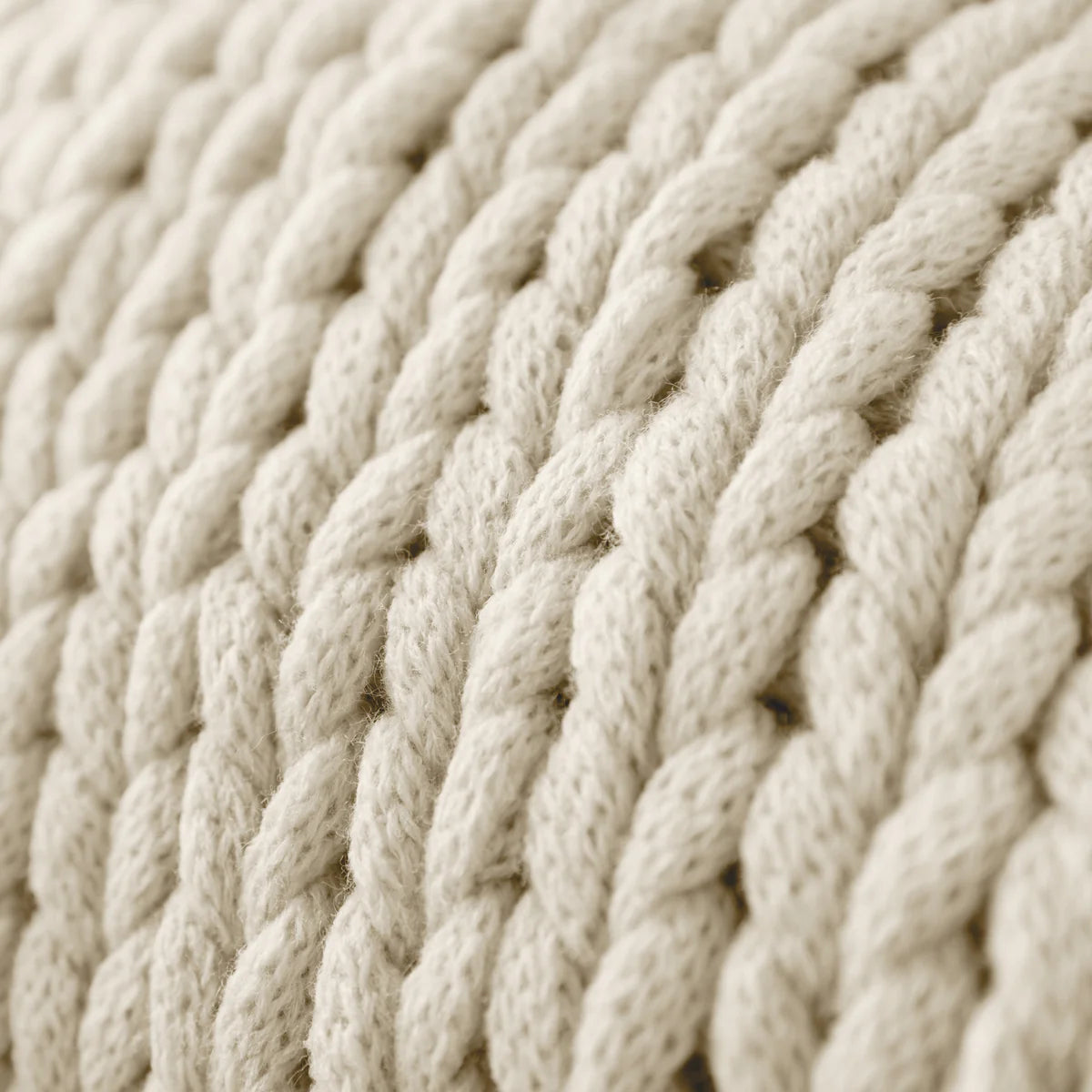 Chunky Hand-Knit Oversized Throw Blanket
