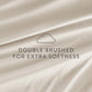 6-Piece Double Brushed Solid Sheet Set