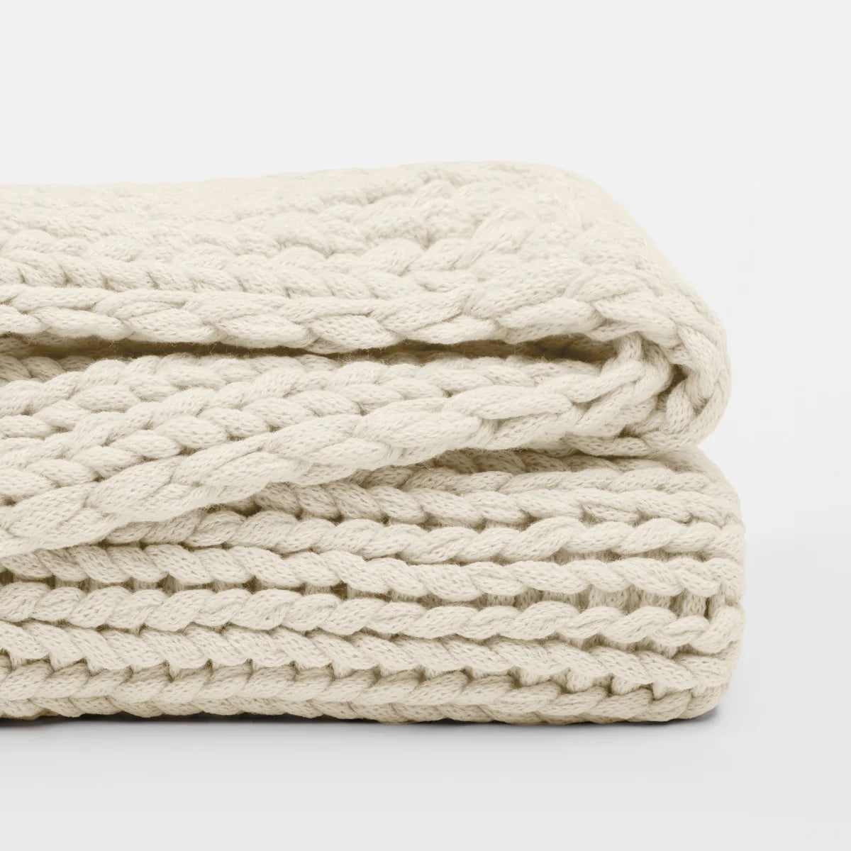 Chunky Hand-Knit Oversized Throw Blanket