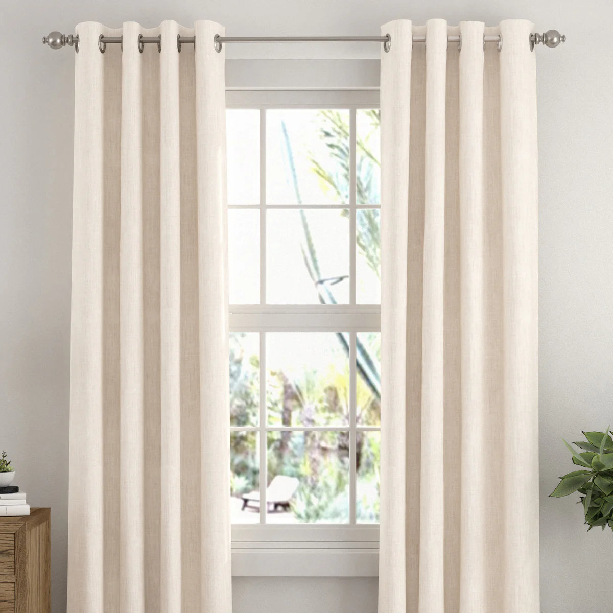 Thermal-Insulated Grommet Curtains - 100% Black Out - 2 Panels