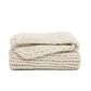 Chunky Hand-Knit Oversized Throw Blanket