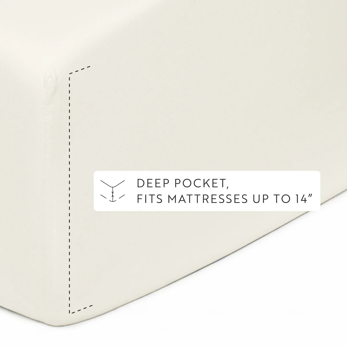 4-Piece 100% Cotton Percale Sheet Set
