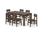 Polywood - Modern Studio Plaza Chair 7-Piece Parsons Table Dining Set - FREE SHIPPING