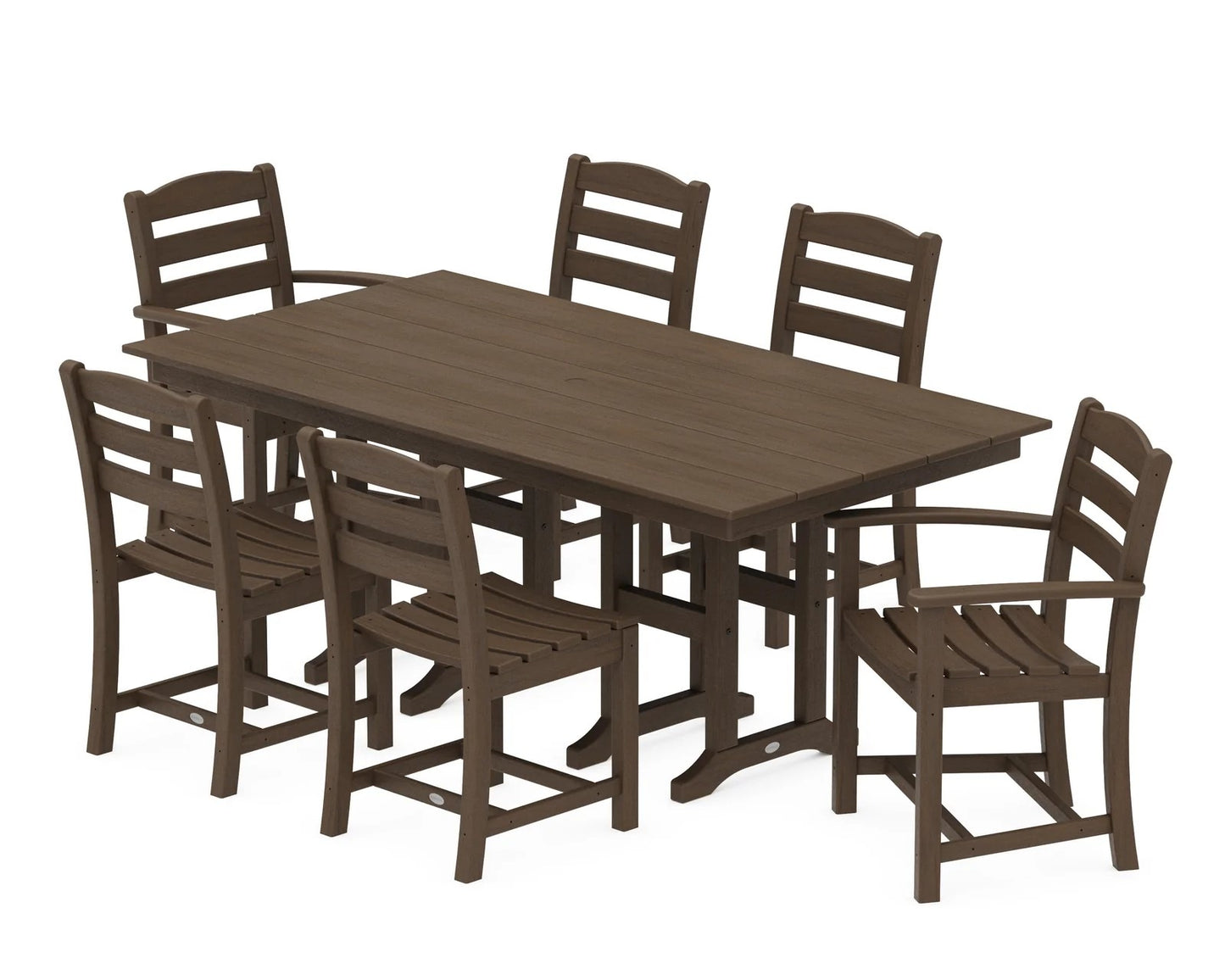 Polywood - La Casa Café 7-Piece Farmhouse Dining Set - FREE SHIPPING