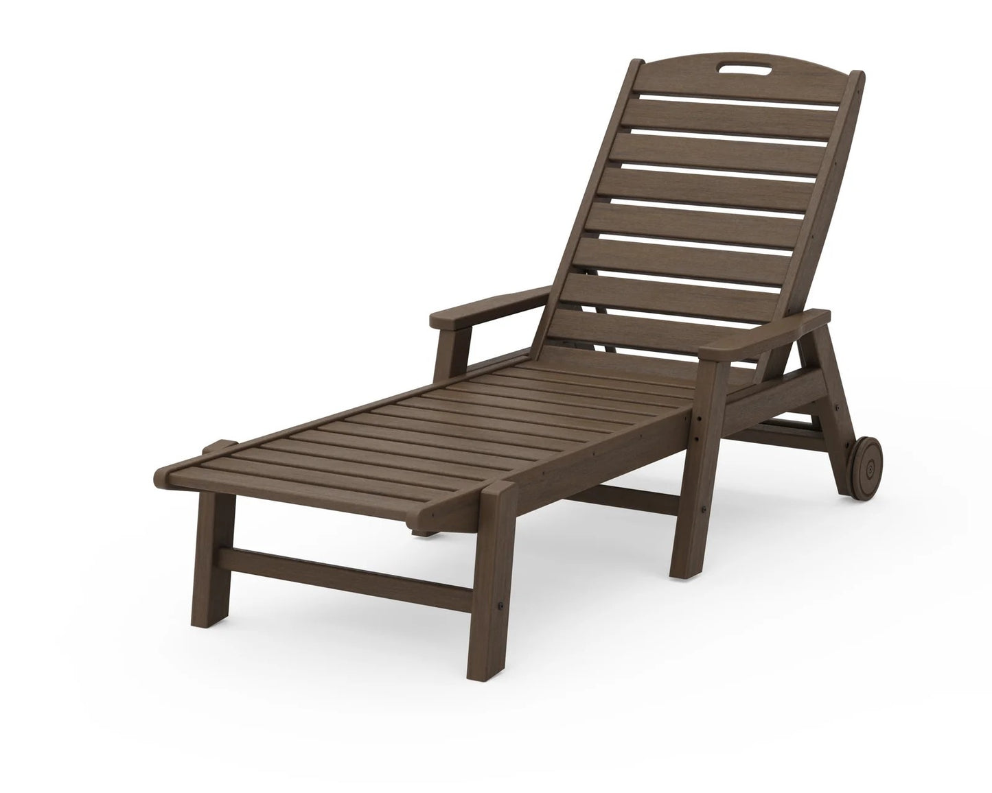Polywood - Nautical Chaise with Arms & Wheels - FREE SHIPPING