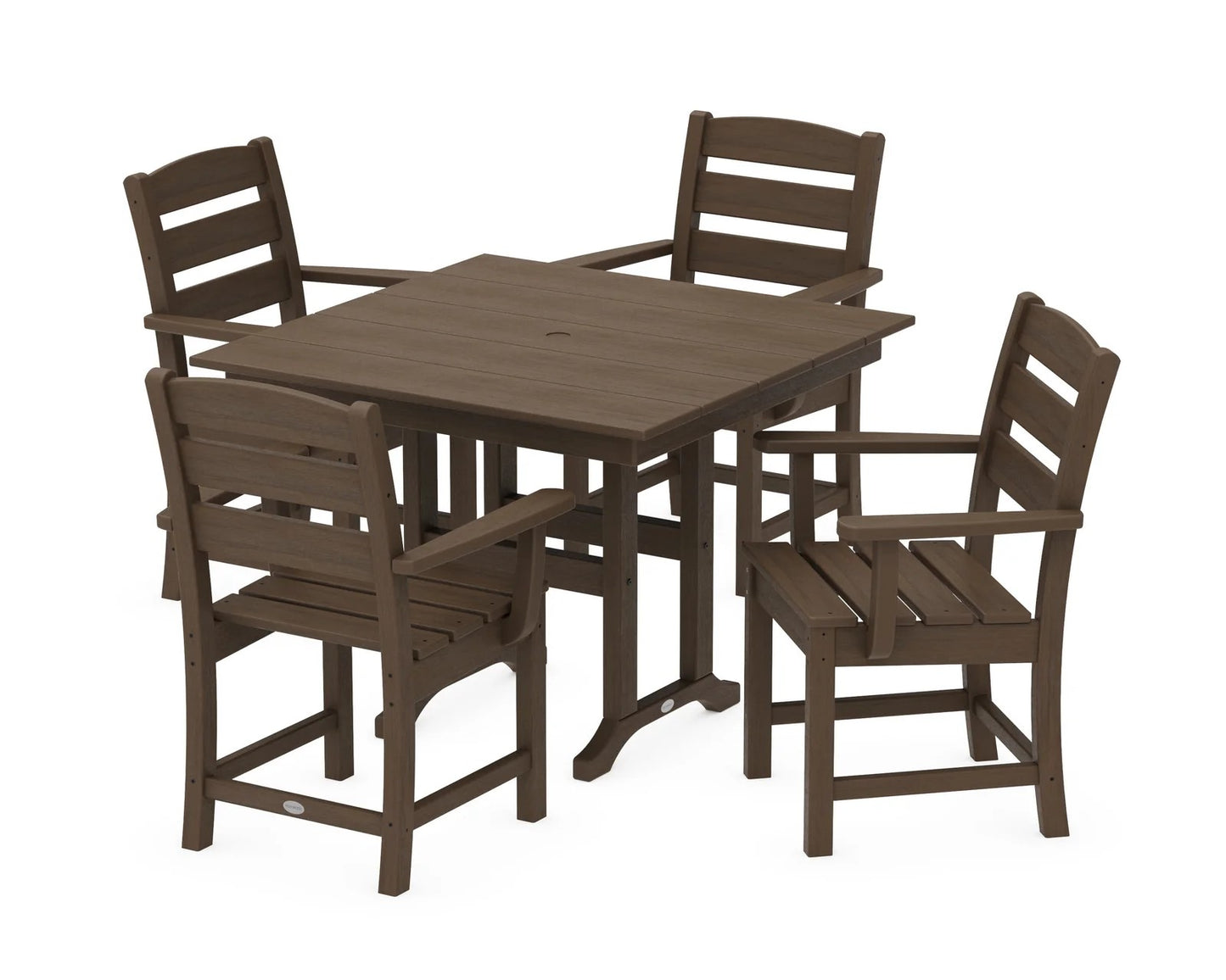 Polywood - Lakeside 5-Piece Farmhouse Dining Set - FREE SHIPPING