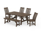 Polywood - Vineyard 6-Piece Rustic Farmhouse Side Chair Dining Set with Bench - FREE SHIPPING