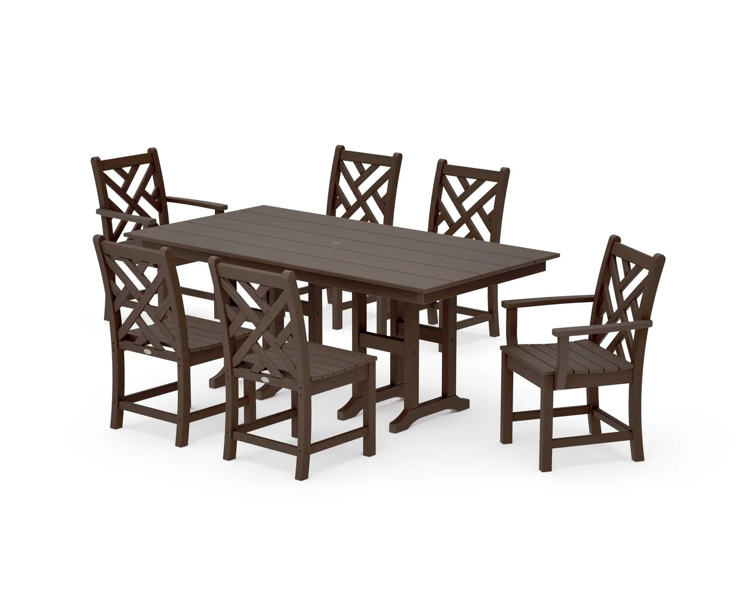 Polywood - Chippendale 7-Piece Farmhouse Dining Set - FREE SHIPPING
