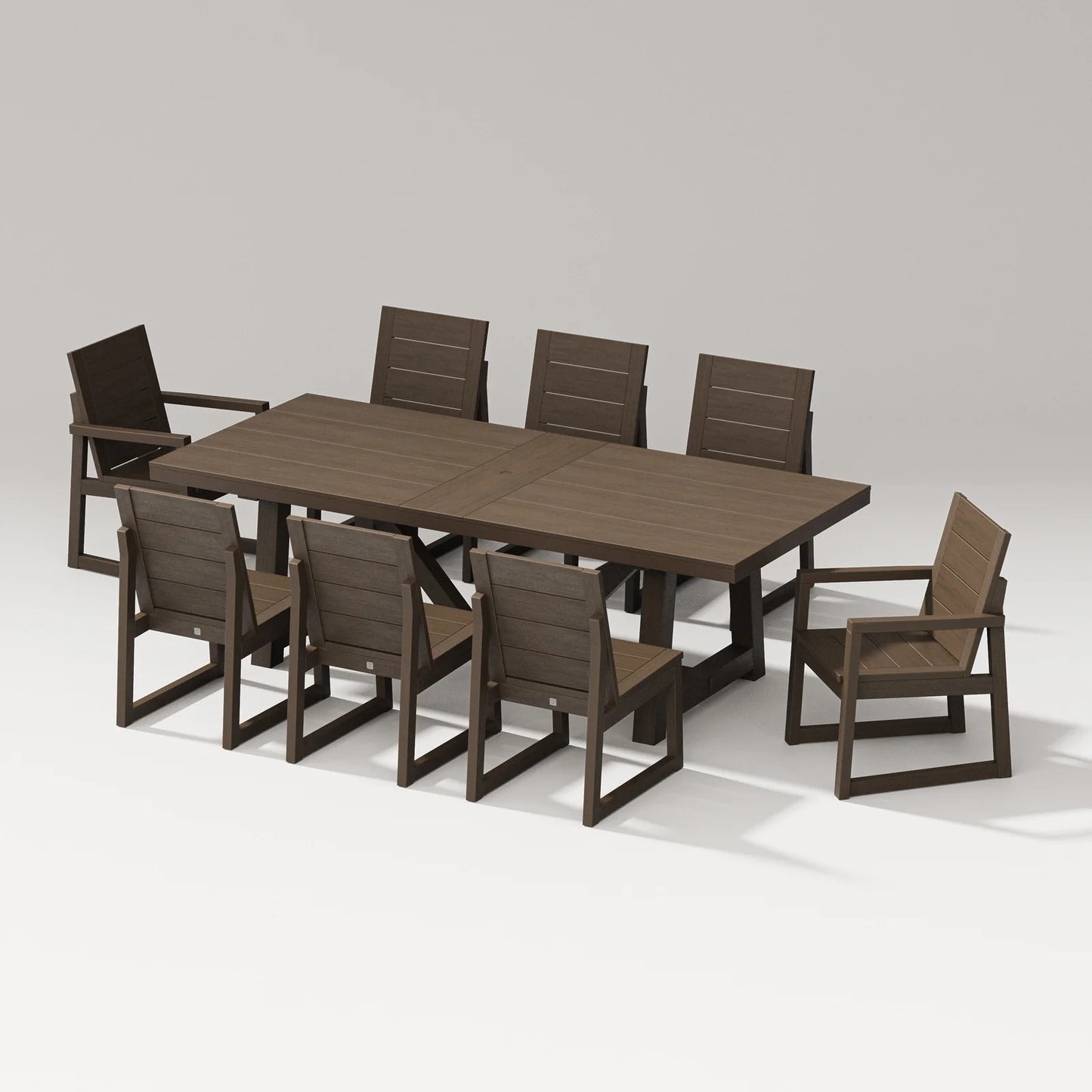 Polywood - Elevate 9-Piece A-Frame Table Dining Set - FREE SHIPPING