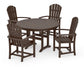 Polywood - Palm Coast 5-Piece Round Farmhouse Dining Set - FREE SHIPPING