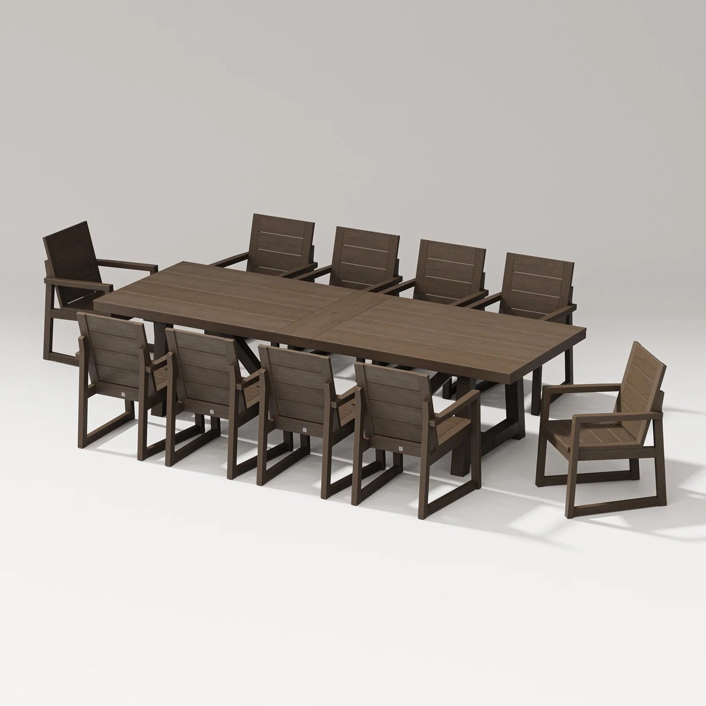 Polywood - Elevate 11-Piece A-Frame Table Dining Set - FREE SHIPPING