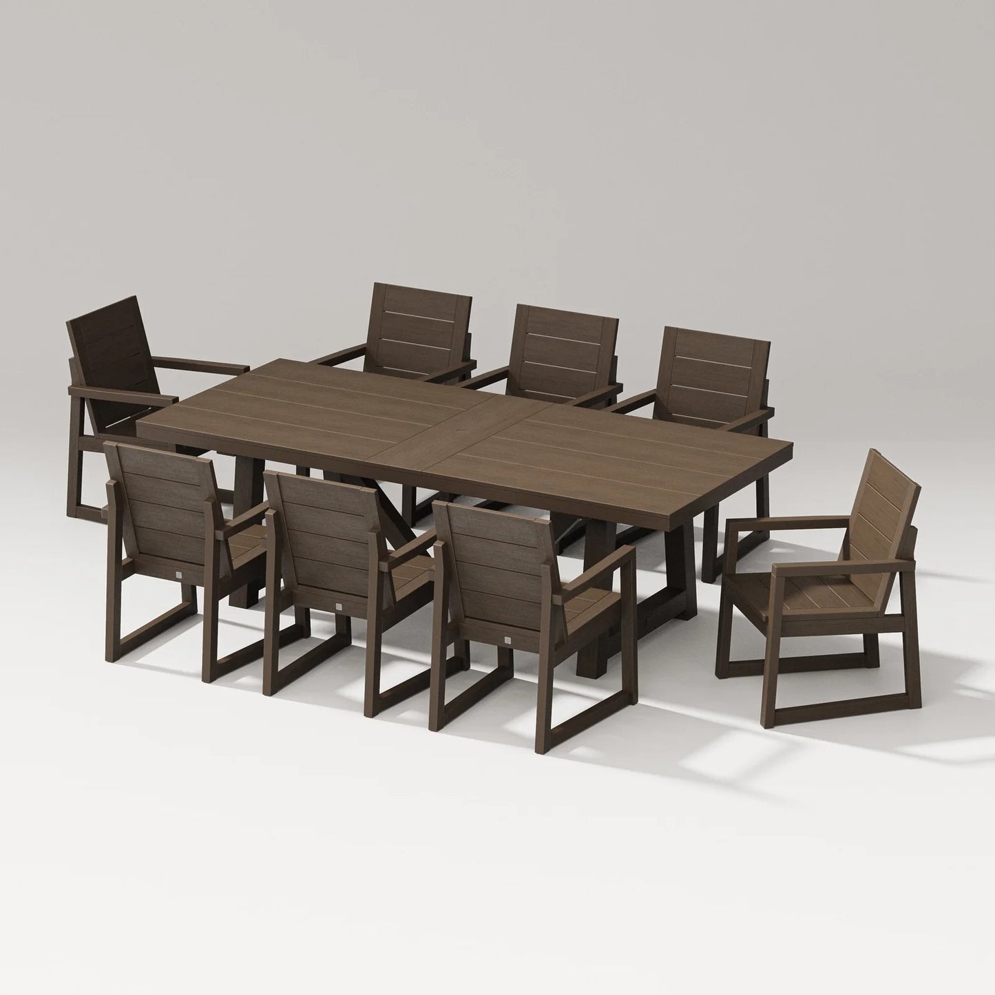 Polywood - Elevate 9-Piece A-Frame Table Dining Set - FREE SHIPPING
