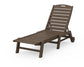 Polywood - Nautical Chaise with Wheels - FREE SHIPPING