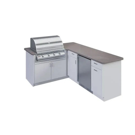 OPEN AIR OUTDOOR KITCHENS - L SHAPED (SMALL PREP AREA)