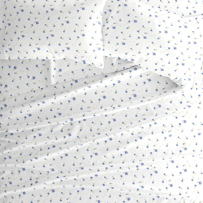 Soft Floral 4-Piece Patterned Sheet Set