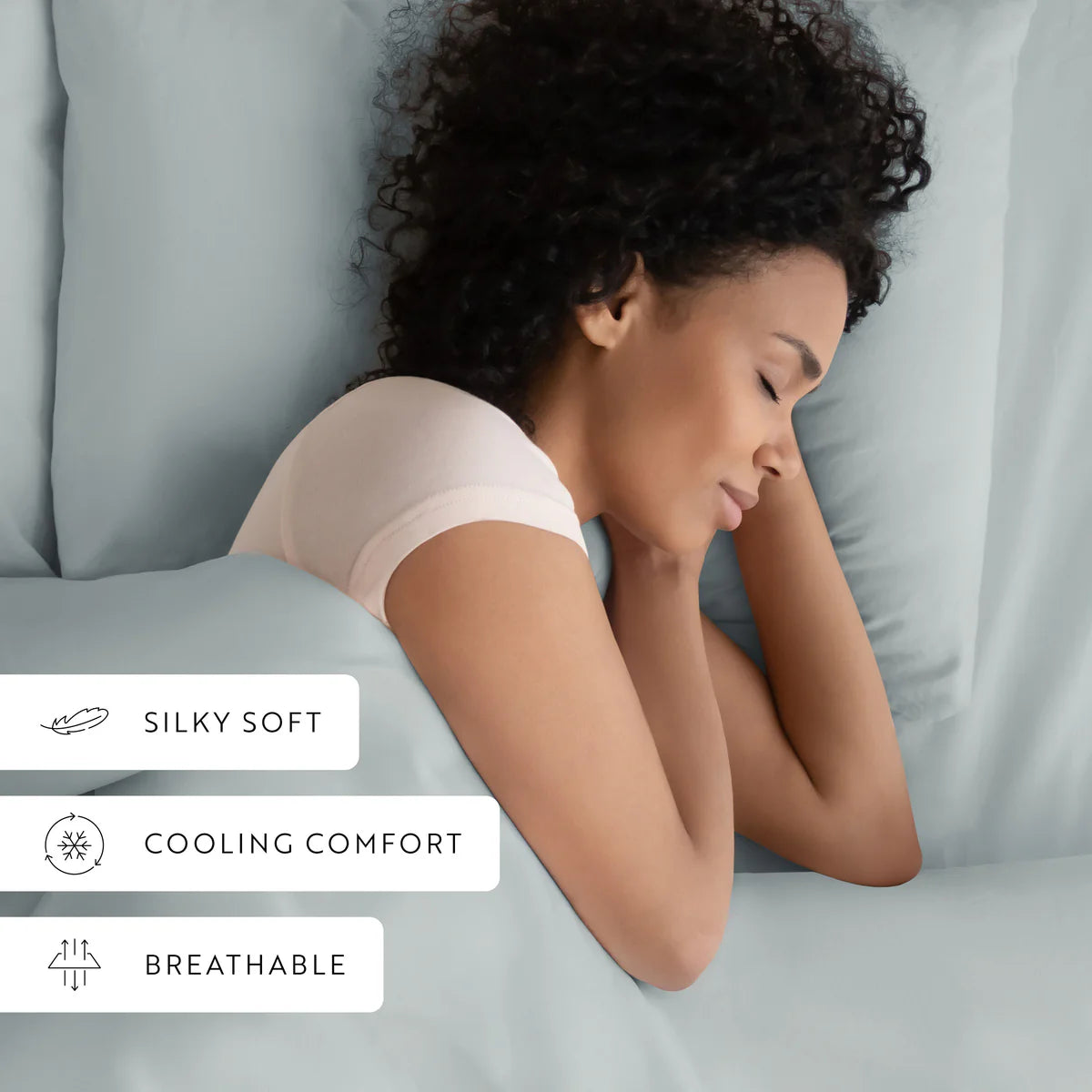 Naturally Cooling 4-Piece Bamboo Sheet Set