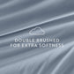 6-Piece Double Brushed Solid Sheet Set