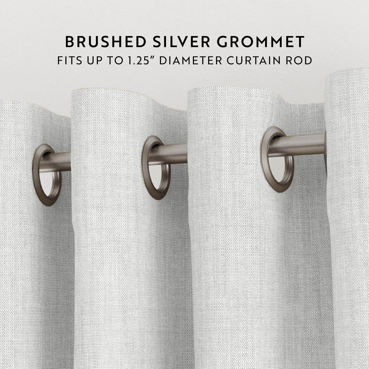 Thermal-Insulated Grommet Curtains - 100% Black Out - 2 Panels