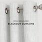 Thermal-Insulated Grommet Curtains - 100% Black Out - 2 Panels