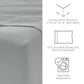 6-Piece Double Brushed Solid Sheet Set