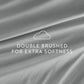 6-Piece Double Brushed Solid Sheet Set