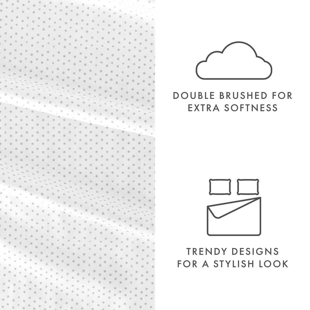 Stippled 4-Piece Patterned Sheet Set