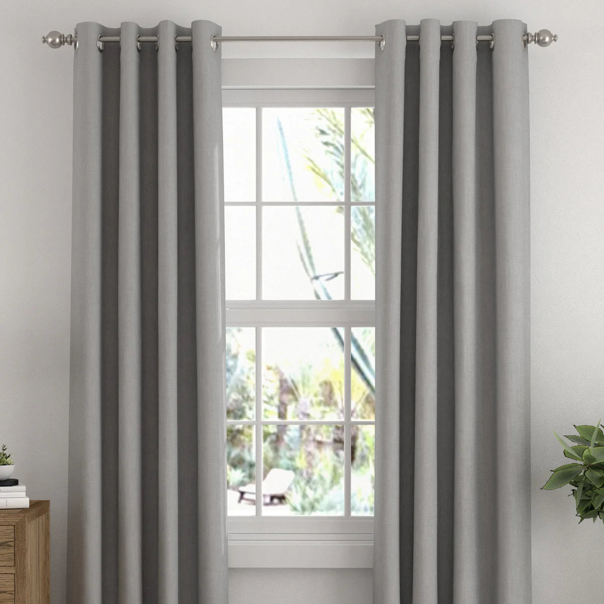 Thermal-Insulated Grommet Curtains - 100% Black Out - 2 Panels