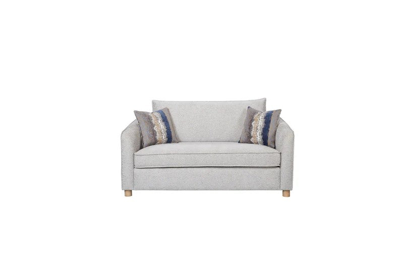 Trilogy - Sand Loveseat with 2 Down Pillows