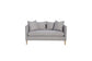 Pleasant Hill - Smoke Loveseat on Leg with 2 Pillows