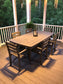 POLYWOOD La Casa Café 7-Piece Arm Chair Dining Set with Trestle Legs FREE SHIPPING