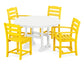 Polywood - La Casa Café 5-Piece Round Farmhouse Dining Set - FREE SHIPPING