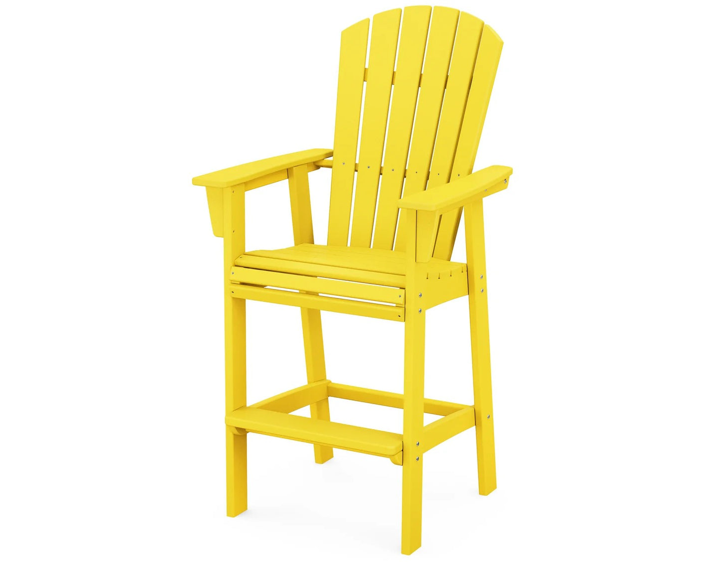 Polywood - Nautical Curveback Adirondack Bar Chair - FREE SHIPPING