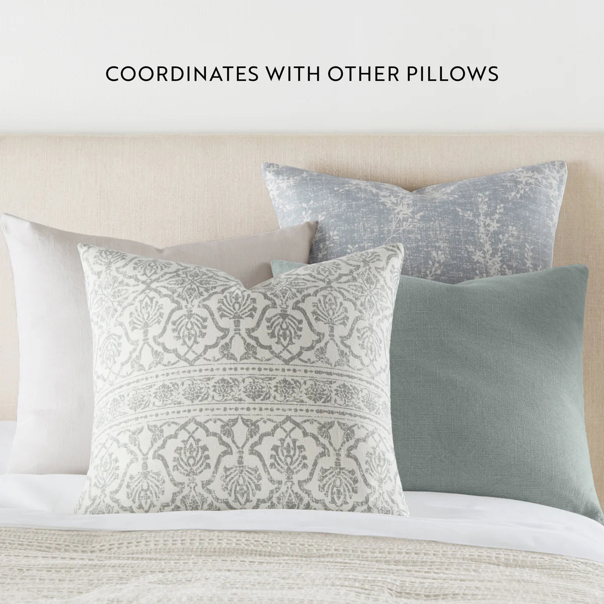 Willow Elegant Cotton Decor Throw Pillow Cover