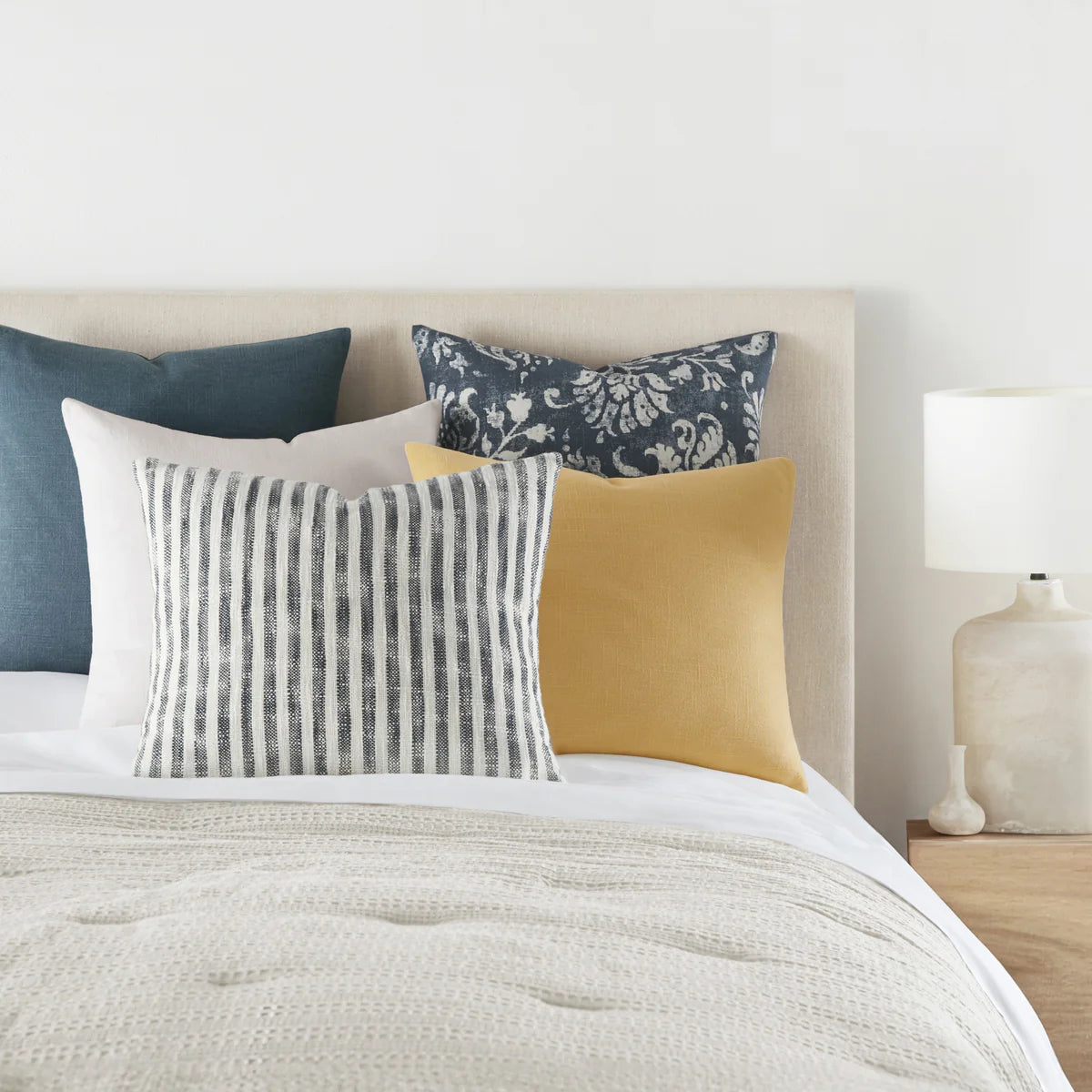 Bengal Stripe Yarn-Dyed Cotton Decor Throw Pillow Cover