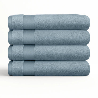 4-Piece Hotel-Quality 100% Bath Towel Set