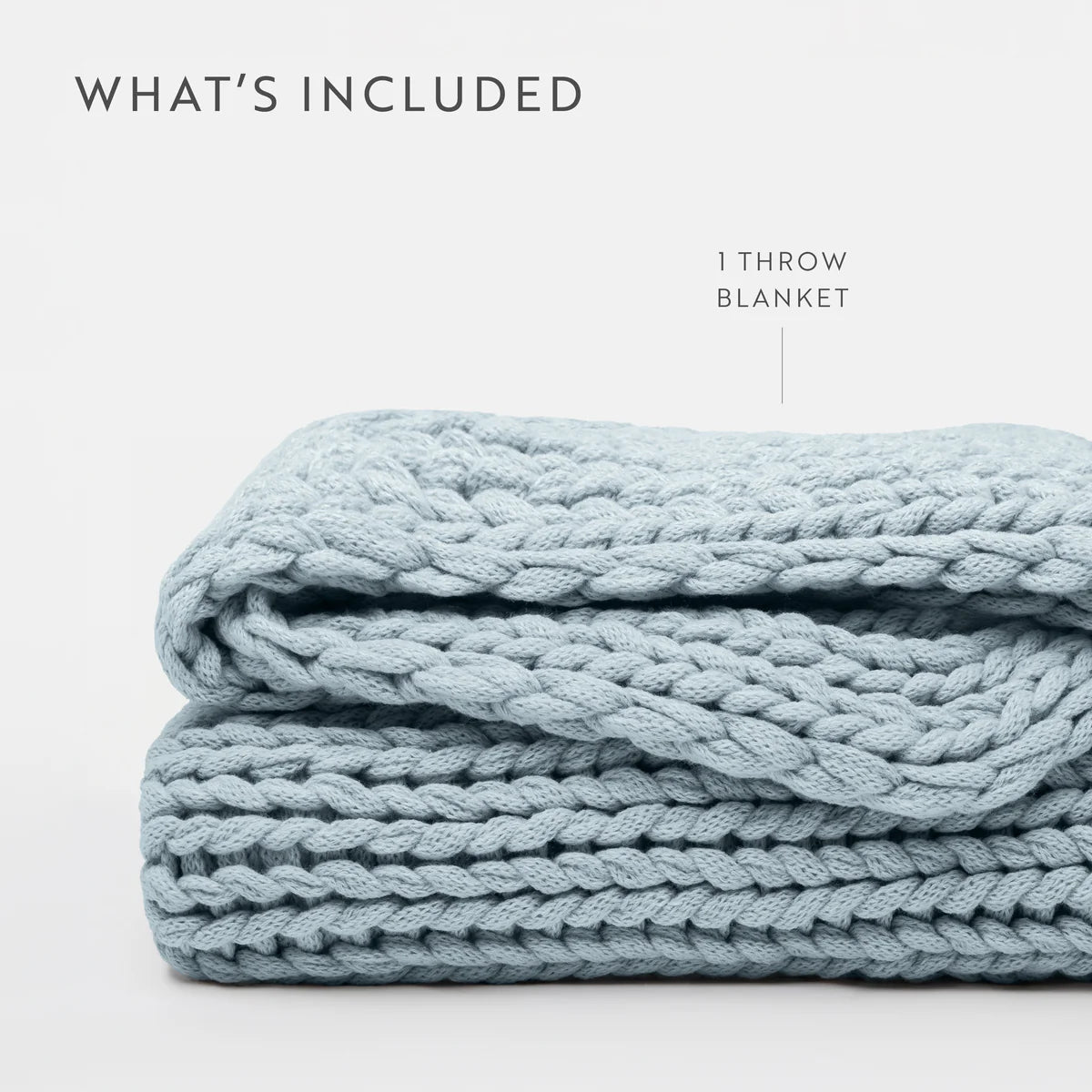 Chunky Hand-Knit Oversized Throw Blanket