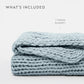 Chunky Hand-Knit Oversized Throw Blanket