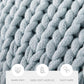 Chunky Hand-Knit Oversized Throw Blanket