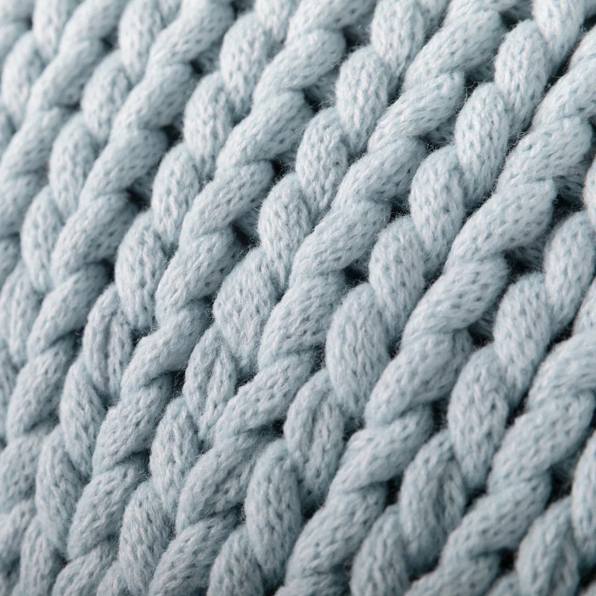 Chunky Hand-Knit Oversized Throw Blanket