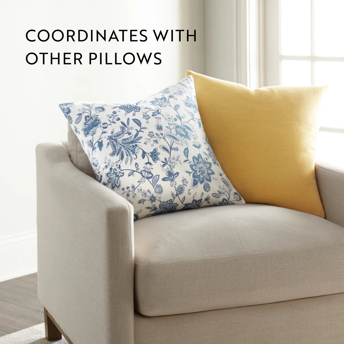 Jacobean Elegant Cotton Decor Throw Pillow Cover
