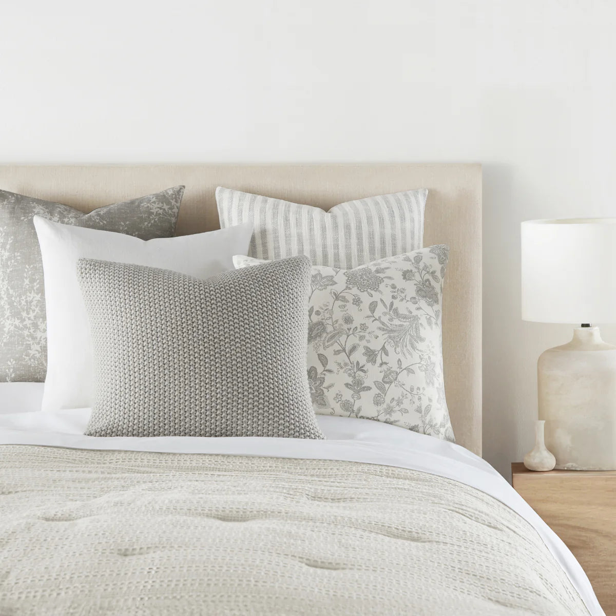 Willow Elegant Cotton Decor Throw Pillow Cover