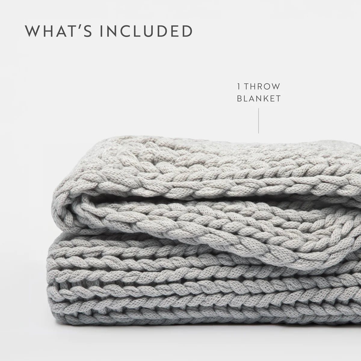 Chunky Hand-Knit Oversized Throw Blanket
