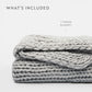 Chunky Hand-Knit Oversized Throw Blanket