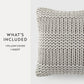Cozy Chunky Knit Acrylic Decor Throw Pillow Cover