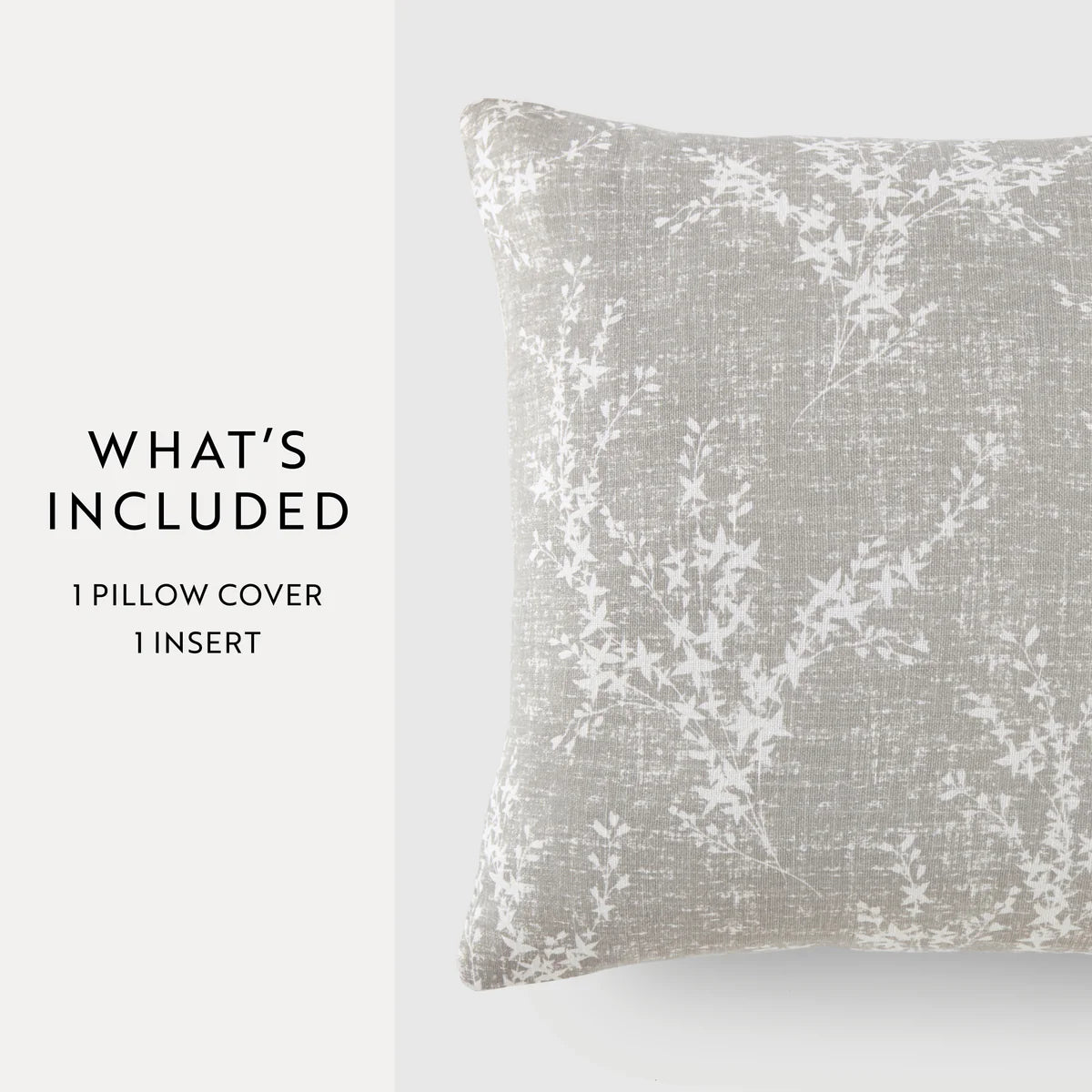 Willow Elegant Cotton Decor Throw Pillow Cover